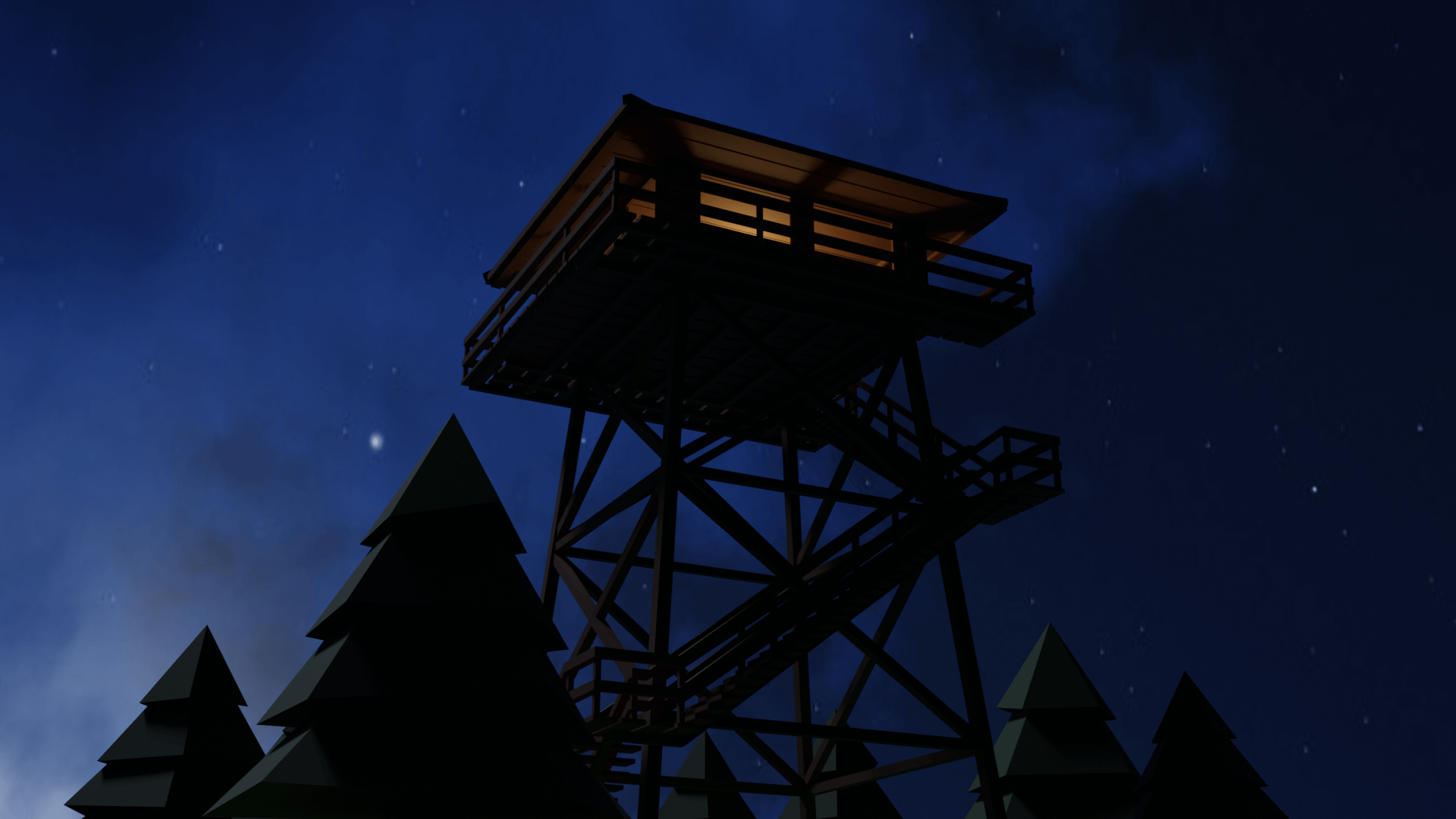 Firewatch tower - náhled